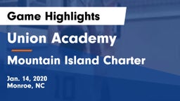 Union Academy  vs Mountain Island Charter  Game Highlights - Jan. 14, 2020