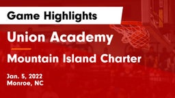 Union Academy  vs Mountain Island Charter  Game Highlights - Jan. 5, 2022