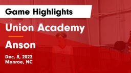 Union Academy  vs Anson  Game Highlights - Dec. 8, 2022