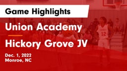 Union Academy  vs Hickory Grove JV Game Highlights - Dec. 1, 2022