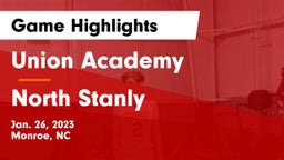 Union Academy  vs North Stanly  Game Highlights - Jan. 26, 2023