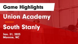 Union Academy  vs South Stanly  Game Highlights - Jan. 31, 2023