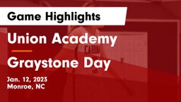 Union Academy  vs Graystone Day Game Highlights - Jan. 12, 2023