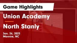 Union Academy  vs North Stanly  Game Highlights - Jan. 26, 2023