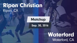 Matchup: Ripon Christian vs. Waterford  2016