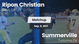 Matchup: Ripon Christian vs. Summerville  2017