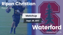 Matchup: Ripon Christian vs. Waterford  2017