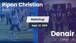 Matchup: Ripon Christian vs. Denair  2019