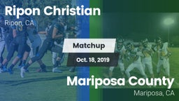 Matchup: Ripon Christian vs. Mariposa County  2019