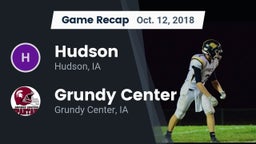 Recap: Hudson  vs. Grundy Center  2018