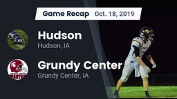 Recap: Hudson  vs. Grundy Center  2019