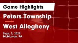 Peters Township  vs West Allegheny  Game Highlights - Sept. 3, 2022