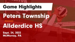 Peters Township  vs Allderdice HS Game Highlights - Sept. 24, 2022