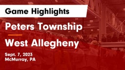 Peters Township  vs West Allegheny  Game Highlights - Sept. 7, 2023