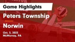 Peters Township  vs Norwin  Game Highlights - Oct. 3, 2023