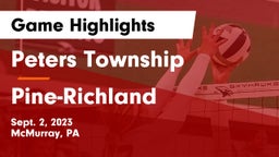 Peters Township  vs Pine-Richland  Game Highlights - Sept. 2, 2023
