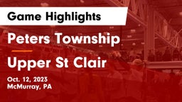 Peters Township  vs Upper St Clair Game Highlights - Oct. 12, 2023