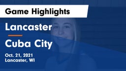 Lancaster  vs Cuba City  Game Highlights - Oct. 21, 2021