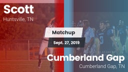Matchup: Scott vs. Cumberland Gap  2019