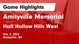 Amityville Memorial  vs Half Hollow Hills West  Game Highlights - Oct. 6, 2023