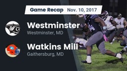 Recap: Westminster  vs. Watkins Mill  2017