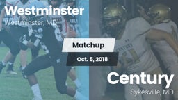 Matchup: Westminster vs. Century  2018