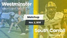 Matchup: Westminster vs. South Carroll  2018