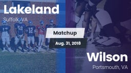 Matchup: Lakeland vs. Wilson  2018