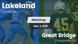Matchup: Lakeland vs. Great Bridge  2018