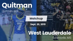 Matchup: Quitman vs. West Lauderdale  2019