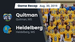 Recap: Quitman  vs. Heidelberg  2019