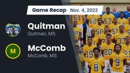 Recap: Quitman  vs. McComb  2022