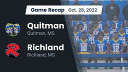 Recap: Quitman  vs. Richland  2022