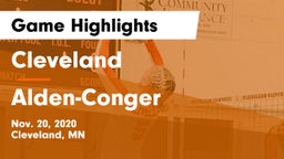 Cleveland  vs Alden-Conger  Game Highlights - Nov. 20, 2020