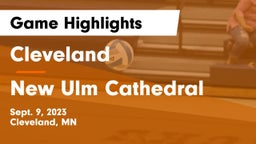 Cleveland  vs New Ulm Cathedral  Game Highlights - Sept. 9, 2023