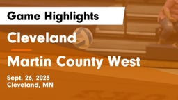 Cleveland  vs Martin County West  Game Highlights - Sept. 26, 2023