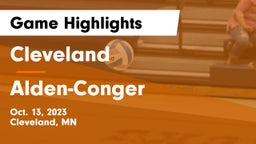 Cleveland  vs Alden-Conger  Game Highlights - Oct. 13, 2023