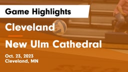 Cleveland  vs New Ulm Cathedral  Game Highlights - Oct. 23, 2023