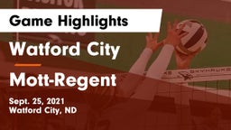 Watford City  vs Mott-Regent  Game Highlights - Sept. 25, 2021