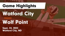 Watford City  vs Wolf Point  Game Highlights - Sept. 24, 2022