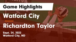 Watford City  vs Richardton Taylor  Game Highlights - Sept. 24, 2022