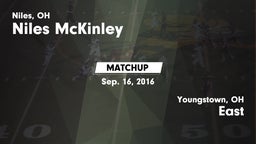 Matchup: McKinley vs. East  2016
