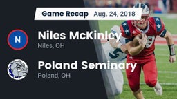 Recap: Niles McKinley  vs. Poland Seminary  2018