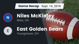 Recap: Niles McKinley  vs. East  Golden Bears 2018
