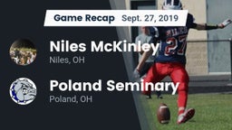 Recap: Niles McKinley  vs. Poland Seminary  2019