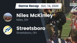 Recap: Niles McKinley  vs. Streetsboro  2020