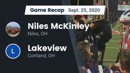 Recap: Niles McKinley  vs. Lakeview  2020