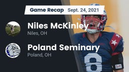 Recap: Niles McKinley  vs. Poland Seminary  2021