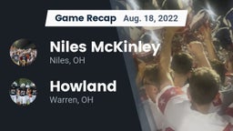 Recap: Niles McKinley  vs. Howland  2022