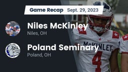 Recap: Niles McKinley  vs. Poland Seminary  2023